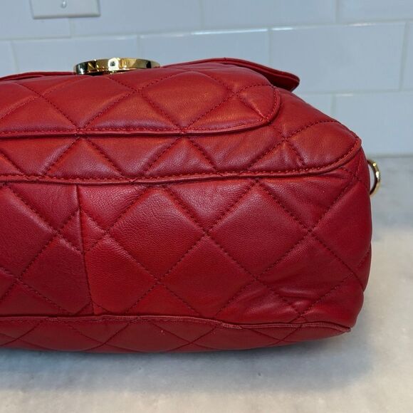 Michael Kors Bag Purse Handbag Leather Fulton Quilted Soft Crossbody Satchel Bag - Picture 9 of 16